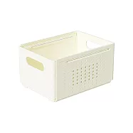 BESTHOT 居家伸縮收納盒 奶油白中號