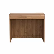 IDEA-MIT耐磨木心板加寬雙抽屜收納書桌/運費另計