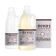 Mrs. Meyer&rsquo;s梅耶夫人 薰衣草香氛洗衣3件組(洗衣精 柔軟精 烘衣片)