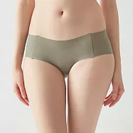 日本【GUNZE郡是】Fitte 新款 無縫無痕內褲 服貼不緊勒 L 煙綠