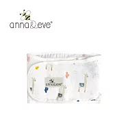 Anna&Eve 美國 嬰兒 舒眠包巾/肚圍 L號 - 二重紗款-草泥馬樂園