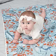 Anna&Eve 美國 嬰幼兒 安撫舒眠毯/蓋毯 78x98cm - 萊賽爾款-海底游樂園