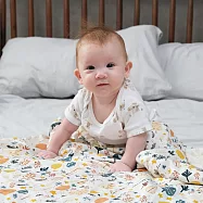 Anna&Eve 美國 嬰幼兒 安撫舒眠毯/蓋毯 78x98cm - 萊賽爾款-森林躲貓貓