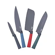 【CookPower 鍋寶】黑鑽匠鋒萬用多彩刀具4件組 無