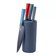 【CookPower 鍋寶】黑鑽匠鋒萬用刀具收納組_2色任選 石墨灰