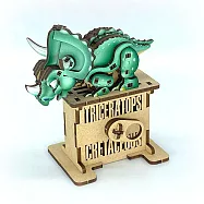 Fuumas 立體可動木質拼圖-三角龍