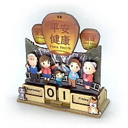 Fuumas 立體可動木質拼圖-天燈家族幸福桌曆