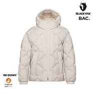 BLACKYAK 女 LIGHTZERO輕量連帽羽絨外套 L 象牙白