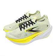 Brooks 慢跑鞋 Hyperion Max 3 男鞋 綠 黃 回彈 厚底 競速跑鞋 運動鞋 1104671D734 26.5cm GREEN/YELLOW