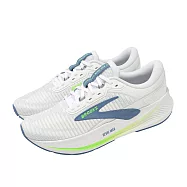 Brooks 慢跑鞋 Revel Max 男鞋 白 藍 著迷極致系列 緩衝 避震 運動鞋 1104821D177 26.5cm WHITE/BLUE