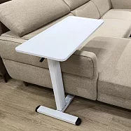 【H&R安室家】台製80X40X1.8cm 氣壓式可移動升降桌 側邊桌 床邊桌 沙發邊桌