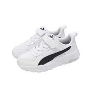 Puma 休閒鞋 Trinity 2 LT AC+ PS 中童 童鞋 白 黑 魔鬼氈 運動鞋 403704-01 18cm WHITE/BLACK