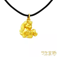 今生金飾 天使鎧馬墜 黃金墜飾