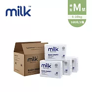 Milk 鎖水芯牛奶尿布 箱購優惠組 - 褲型(M號-168片/箱)