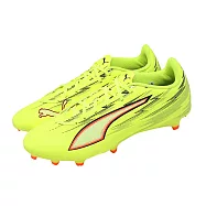 Puma 足球鞋 Ultra 6 Play FG/AG 男鞋 黃 黑 人造草皮 抓地 軟釘 108704-01