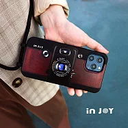 INJOYmall for iPhone 17/16/15/14/13/SE3 系列 復古底片相機 二合一防摔背繩手機殼 iPhone 17ProMax(6.9)