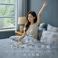 【AGAPE雅家倍】MIT台灣製 多款任選 3M法式天絲 單人4.5x6.5尺鋪棉兩用被套一件組 曼葉晨曦