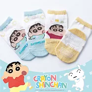 【ONEDER 旺達】蠟筆小新止滑襪 野原新之助幼童直版襪 台灣製童襪- 小新 SC-A201