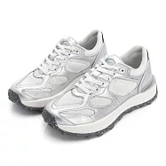 MOONSTAR月星 賽博龐克街頭休閒鞋 JP23 銀