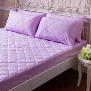 【AGAPE雅家倍】MIT台灣製 防潑水防蹣抗菌床包式保潔墊 加大6x6.2尺 紫羅蘭