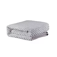柔膚浴巾保暖毯 140x80公分 灰