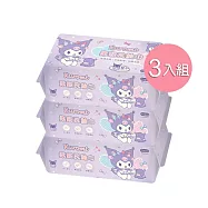 【ONEDER 旺達】三麗鷗酷洛米洗臉巾 迪士尼史迪奇抽取式護膚巾 乾濕兩用巾(70抽x3包)- 酷洛米 KU-DP002