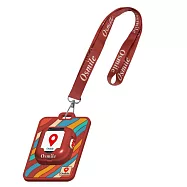 ED1000 適用掛牌式保護套|防摔防刮・可掛頸/胸前・耐用不易鬆脫 夕陽紅