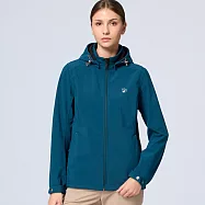 【荒野wildland】女彈性超輕三層山旅機能外套134孔雀藍 XL 134孔雀藍