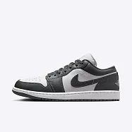 Nike Air Jordan 1 Low [553558-044] 男 運動休閒鞋 AJ1 低筒 喬丹 穿搭 深灰 28.5cm 灰/白