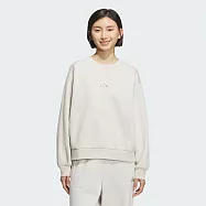 ADIDAS DK CREW 女 圓領套頭衫-KC0049 L 米灰色