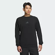 ADIDAS TH MH LOGO SWT 男 圓領套頭衫-JZ8420 L 黑色