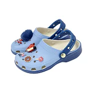 Crocs 洞洞鞋 Zootopia Classic Clog K 中大童鞋 藍 動物方城市2聯名系列 涼拖鞋 21175090H