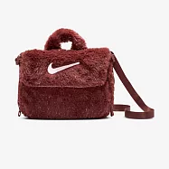 Nike 耐吉 Y NK FX FUR Crossbody [FZ1329-231] 小包 手提包 斜背包 毛毛包 紅棕 FREE 棕/棕