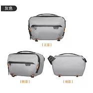 Prowell WIN-23527 防潑水戶外攝影包 專業單眼/微單 相機包 輕便側背包 斜背包 可調隔板 可綁三腳架 灰色