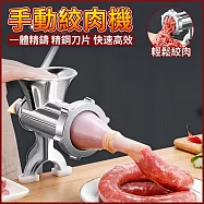 家用手搖灌腸機 手動絞肉機 肉餡香腸機 多功能碎肉機 研磨機 自製香腸臘腸機攪碎機 12號高門款(灌腸+絞肉)