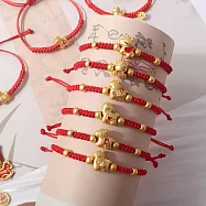 子玄 馬年紅繩3條隨機 紅繩招財手鍊 招財紅色手鍊