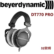 Beyerdynamic 拜耳動力 DT770 Pro 專業人士必備 錄音室監聽耳罩式耳機 80 歐姆 公司貨保固2年 黑色