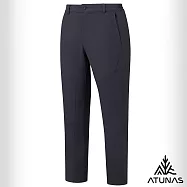 【ATUNAS 歐都納】男款竹炭彈性長褲/吸濕排汗/抗臭透氣/大尺碼/小尺碼A1PA2544M- S 黑