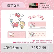 精臣B21S B1 B21標籤貼紙 刮刮卡台灣三麗鷗授權《雙星仙子 三麗鷗學院 大耳狗 布丁狗 酷企鵝 美樂蒂 酷洛米》 無 購物女王