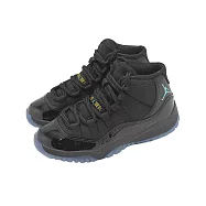 Nike 休閒鞋 Jordan 11 PS 中童 小朋友 黑 藍 Gamma Blue 喬丹 AJ11 378039-047