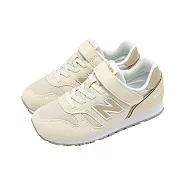 New Balance NB 休閒鞋 373 寬楦 中童 小朋友 米白 麂皮 魔鬼氈 運動鞋 YV373TM2-W