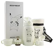 BEDDY BEAR 杯具熊 四葉草兒童保溫杯系列 皮卡丘(保溫瓶 隨行杯 水壺 水杯) 黑白放電皮卡丘 630ml
