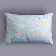 《Embrace英柏絲》 100%天絲x純棉 加大兒童水洗枕38x55cm 3D透氣枕芯 幼稚園午睡枕 告別滿頭汗 布套可拆洗 媽媽社團推薦 單入-毛絨絨湯屋-大童枕