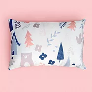 《Embrace英柏絲》 100%天絲x純棉 加大兒童水洗枕38x55cm 3D透氣枕芯 幼稚園午睡枕 告別滿頭汗 布套可拆洗 媽媽社團推薦 單入-小小森林-大童枕