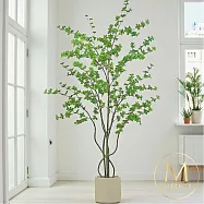 【Floral M】日式輕井澤庭院風鈴海棠1.6公尺室內大型仿真植栽(贈送花盆)