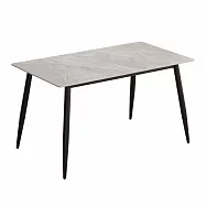 IDEA-輕奢花紋圓角岩板長方餐桌(兩款可選.運費另計) 義大利灰