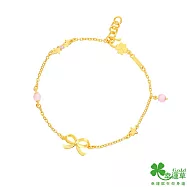 幸運草金飾 浪漫預演黃金/貓眼石手鍊