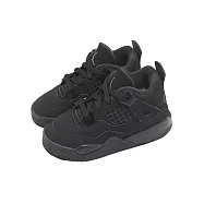Nike 休閒鞋 Jordan 4 Retro OG TD 小童 Black Cat 學步鞋 童鞋 IB4387-010 16cm BLACK