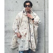 日本 KiU 第二代 成人日常斗篷雨衣 內側TPU防水膜 耐水壓10000mm H2O 抽象潑墨