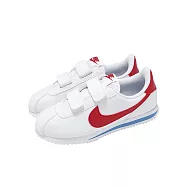Nike 休閒鞋 Cortez PS 中童 阿甘鞋 童鞋 白 紅 魔鬼氈 IQ7636-101